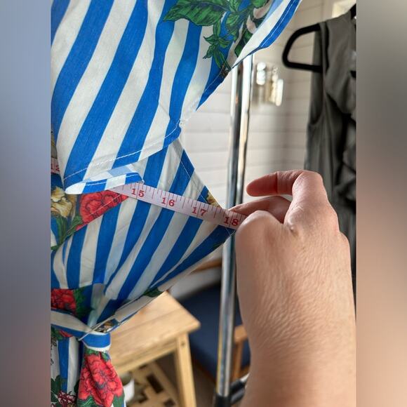 Flying Tomato High Low Floral Striped Dress - Picture 8 of 11